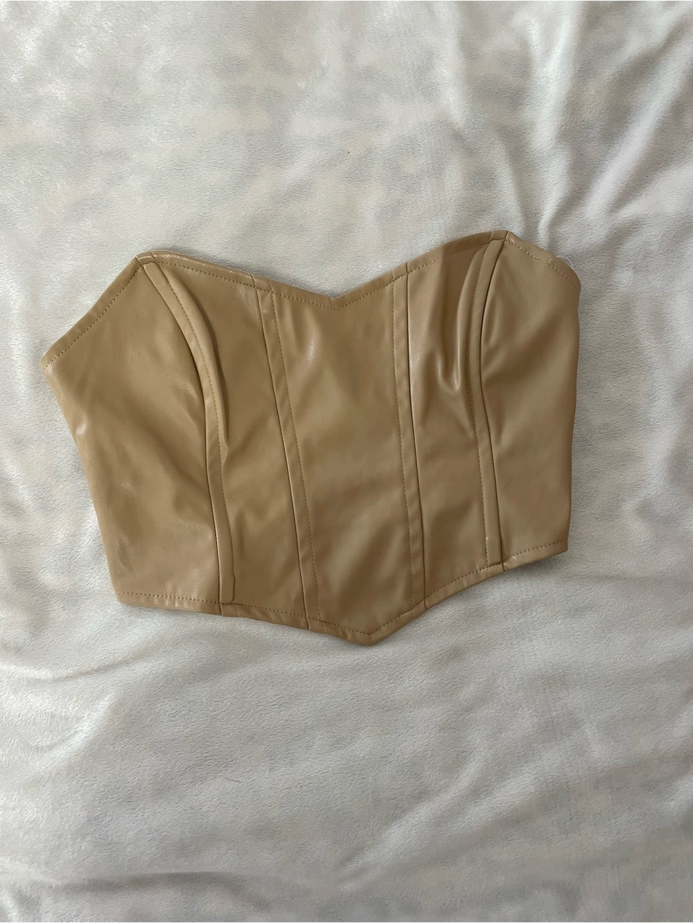 Princess Polly Beige Strapless Corset Top